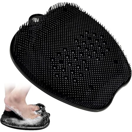 Stor duschfotborste, duschfotskrubb - rengör, exfolierar, masserar dina fötter utan att böja dig, fotcirkulation och lindrar trötta fötter, wi
