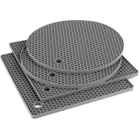 4 sett med måltidsputer 2 runde 2 firkantede bikakeputer bord insula