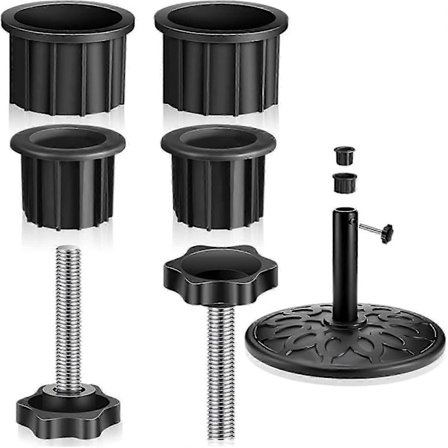 Patio Parasol Base Tilbehør 2 stk. Håndknap Skruer Parasol Stativ Base Skrue Parasol Stang Kapsel