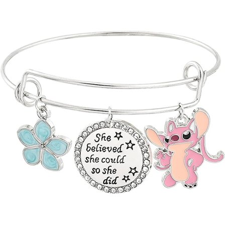 Means Family Stitch Nøglering - Stitch Nøglering Gave Smykker til Kvinder