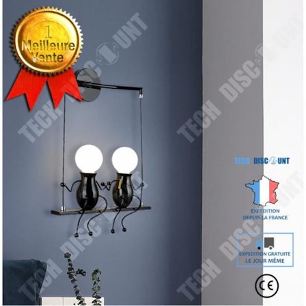 TD Modern Vägglampa - Creative and Simple - Svart