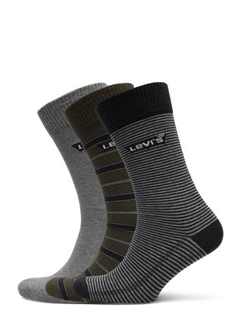 Levis Reg Cut Batwing W Stripes 3P Underwear Socks Regular Socks Multi/mønstret Levi ́s