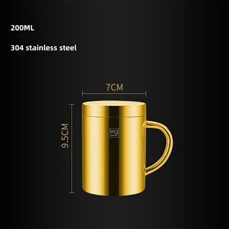 200/270/400ML Krus Kop Vandflaske GULD 200ML