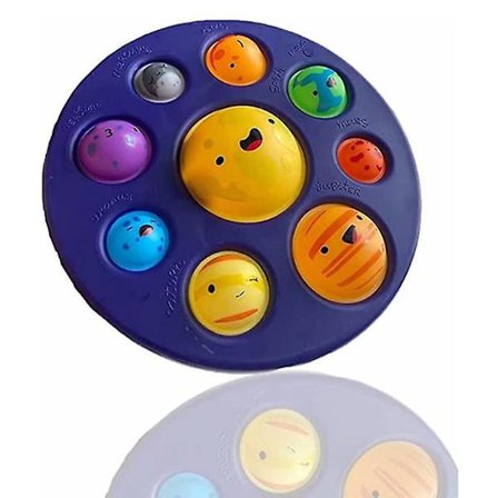 Åtte Planeter Push Pop Pop Bubble Fidget Leker