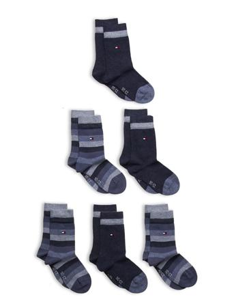 Th Kids Basic Stripe Sock 6P Ecom Socks & Tights Socks Multi/mönstrad Tommy Hilfiger