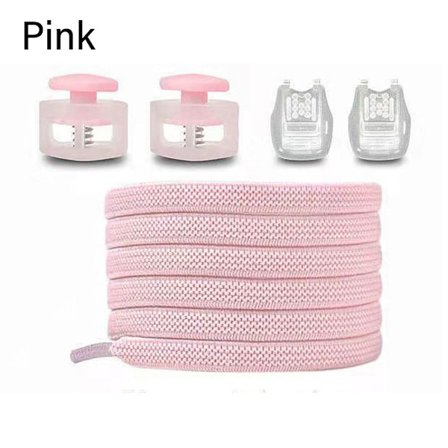 2Par No Tie Snørebånd Snørebånd Uden Slips PINK