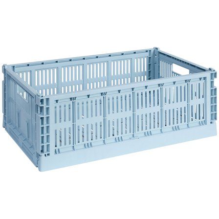 Hay HAY Colour Crate Large förvaringslåda, soft blue | Inredning > Förvaring > Förvaringslåda | Bagaren och Kocken