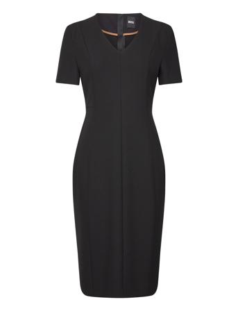 Damaisa Polvipituinen Mekko Black BOSS