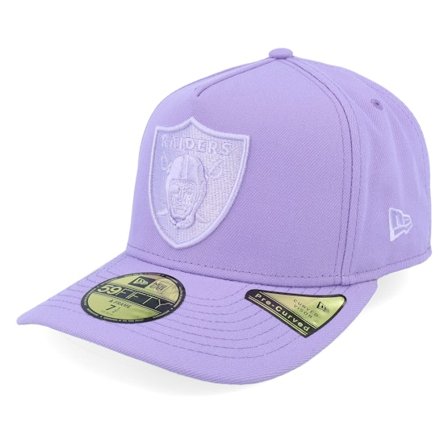New Era - NFL Violet fitted Casquette - Las Vegas Raiders 59FIFTY Color Pack Pastel Purple A-frame Fitted @ Hatstore