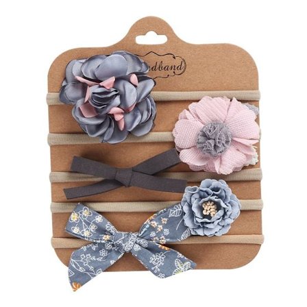 5 st/ set Baby elastiskt pannband Nyfödda hårband 2 2