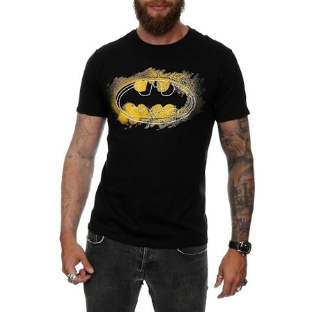 Batman Spray Logo Bomull T-shirt M Svart