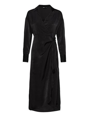 Onlmille L/S Midi Dress Ptm Dresses Shirt Dresses Svart ONLY