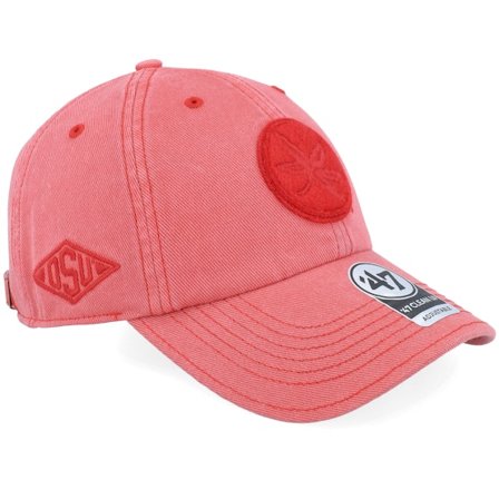 47 Brand - Rosso unconstructed Cappellino - Ohio State Buckeyes Ncaa-stockton 47 Clean Up Red Dad Cap @ Hatstore