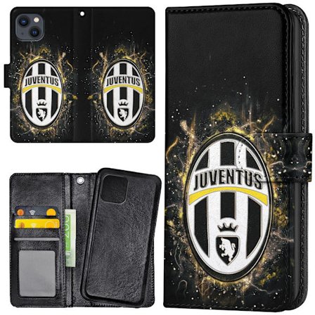 iPhone 15 Plus - Plånboksfodral/Skal Juventus