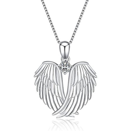 Halskæde Sterling Sølv Vedhæng Med Lmell Glimmer Kubisk Zirkonia Smykker Til Kvinder Gave