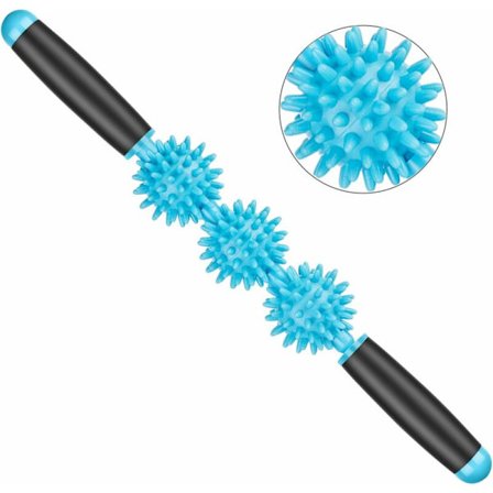 Massage rulle - massage stick - muskelmassager til lindring af ømme muskler, muskelsmerter, kramper, rygsmerter, smerter i ryggen, læggene, benene og