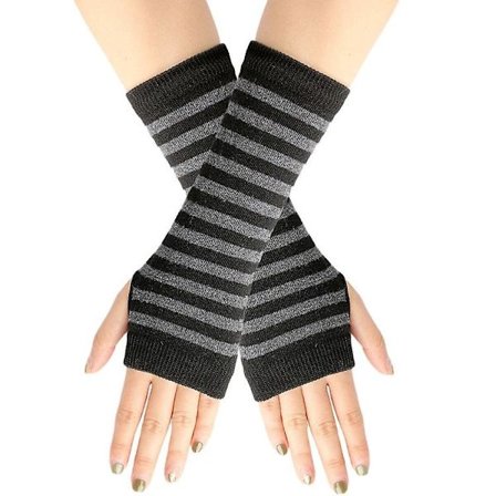 4 par vintervarme handsker strikkede flip fingerløse eksponerede fingerhandsker uden fingre luffer handske kvinder