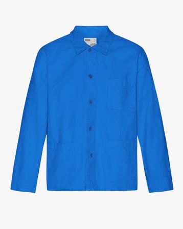 Organic Workwear Jacket - Pacific Blue