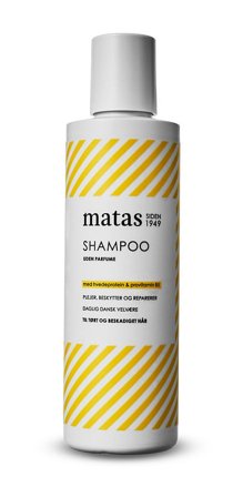 3 for 2 - Matas Striber Shampoo til Tørt og Beskadiget Hår Uden Parfume 250 ml, Hår, Shampoo, Hårshampoo