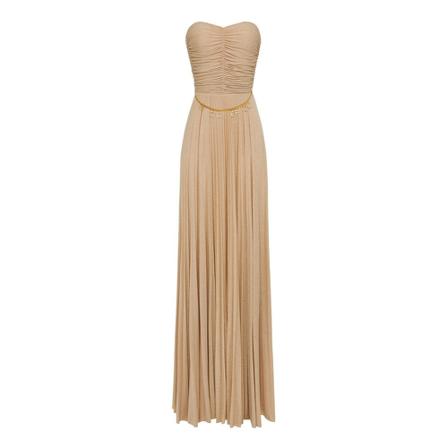 Elisabetta Franchi Dress , Bruin , Dames , Maat: S Maxi jurken
