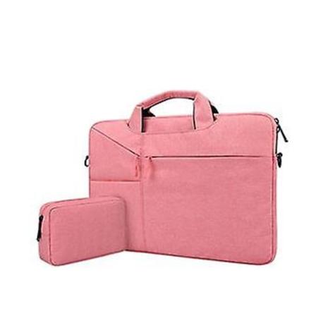 Laptopveske Vanntett Slitesterk Med Adapterveske 13.3 '' | Rosa | 345 X 255 X 25 Mm