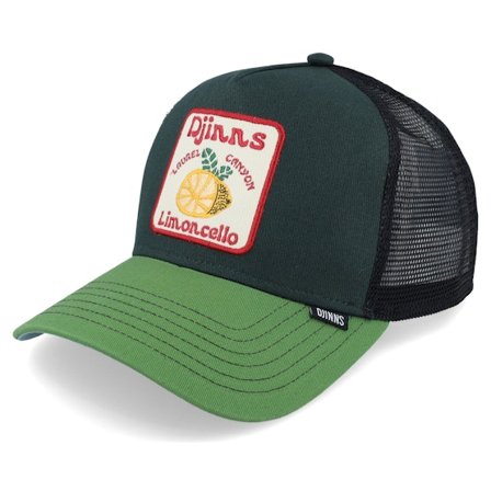 Djinns - Grønn trucker Caps - Food Limoncello Olive/Grey Trucker @ Hatstore