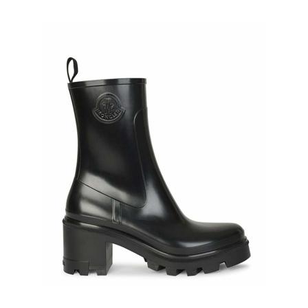 Moncler, Loftgrip Rain Boots Czarny, Kobieta, Rozmiar: 38 EU