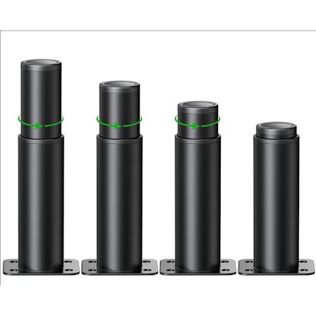 2 stk. justerbare møbelfødder, 12 cm justerbart køkkenben,