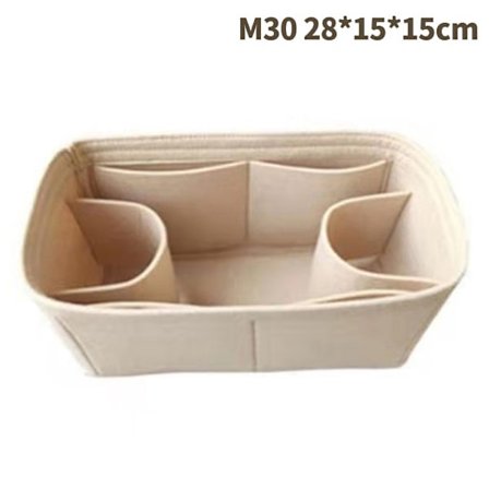 Väskorganisatör Filt Tyginsats 25 30 35 Smink Handväska Khaki StyleA M