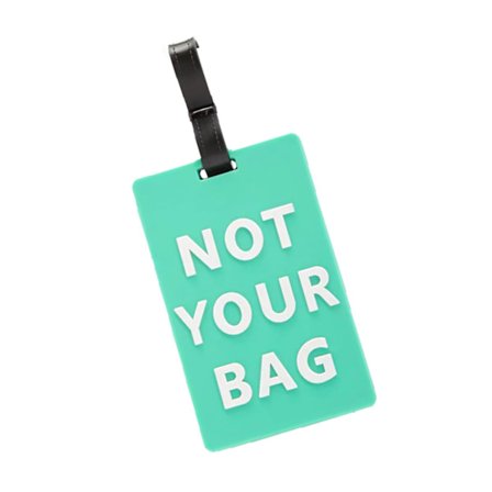 Adresstag Not Your Bag Bagagetag Adresslapp för Resväska