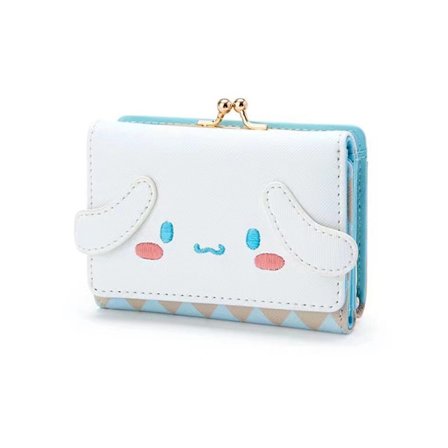 (Kanelhund) Söt Fashion Cartoon Karaktär Liten Plånbok Kort Dam Plånbok Läder Trifold Plånbok Mo