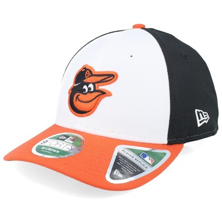 New Era - MLB Vit adjustable Keps - Baltimore Orioles MLB PR 9FORTY M-Crown White/Orange/Black Adjustable @ Hatstore