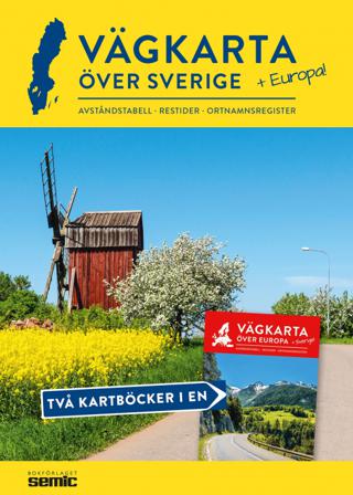 Vägkarta över Sverige och Europa - Bok av Bokförlaget Semic - Spiralbunden