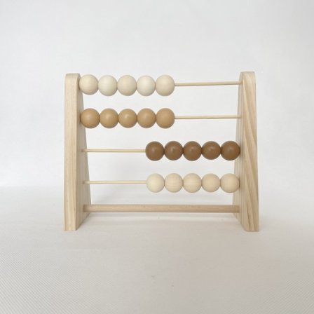 Nordic Wooden Abacus for Barn Rum Desktop Dekoration Baby Tidig Lärande Matematik Pedagogisk leksak