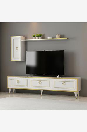 Mediabänk Lorenz - Hanah Home - Guld - TV-bänkar & mediabänkar - Från Homeroom