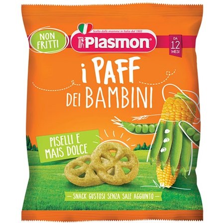 Plasmon Paff Dei Bambini Piselli E Mais 15g