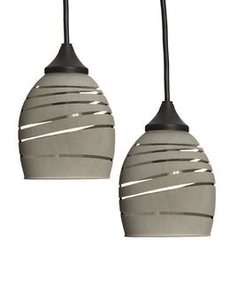 Fönsterlampa klara ränder 2-pack Mullvad