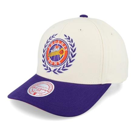 Mitchell & Ness - NBA Beige adjustable Caps - Phoenix Suns Collegiate Pro Vintage Off White/Purple Adjustable @ Hatstore