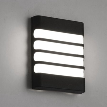 Uteplass Vegglampe Plast Hus Vanntett LED med Lavt Strømforbruk 6500K Veggmontert Lampe