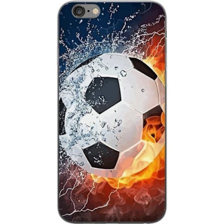 Kompatibelt Mobilskal till Apple Apple iPhone 6 Plus Fotboll Eld