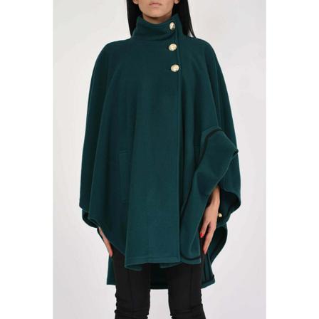Patrizia Pepe - Capes Och Ponchos - Grön - Dam - Storlek: 2xs, Dam, Storlek: 2XS