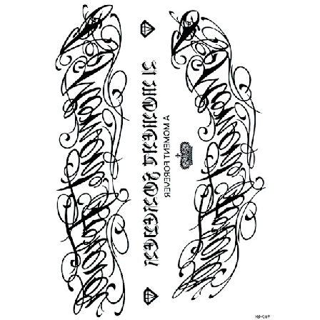 Tillfällig Tatueringsärm - 5-pack Modell 3