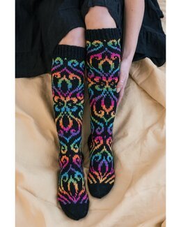 Knestrømper Medaljong - Novita