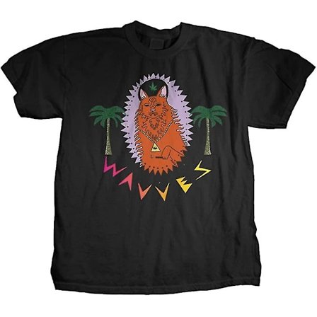 Wavves Herr King Of The Beach Slim Fit T-shirt Svart