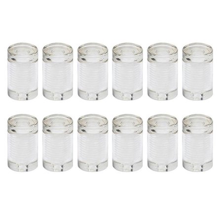 12 stk. klare afstandsstykker, 3/4x1 tomme akryl afstandsskruer, vægskilt afstandsstykke monteringsbeslag, Adver