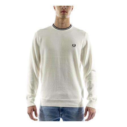 Fred Perry, Round-neck Knitwear Beige, Heren, Maat:L