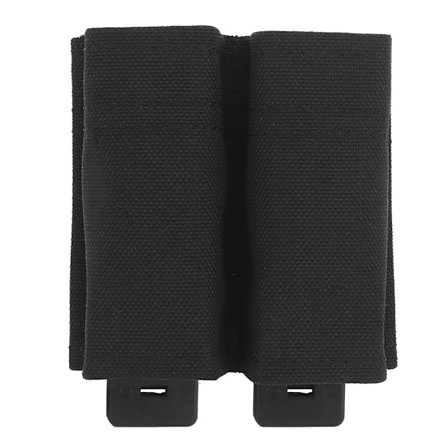 Tactical Pistol Magazine Pouch Military FAST 9MM Single Mag Bag Double Mag Hunting Airsoft Hållare med Nylon stödklämma