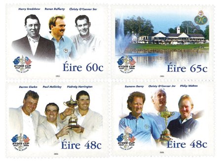 Irland - Golf Ryder Cup - Postfrisk sæt 4v