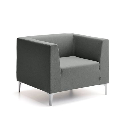 Armchair CASUAL, fabric CURA, anthracite