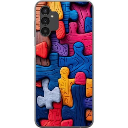 Yhteensopiva Puhelinkuori Samsung Samsung Galaxy A04s Leikkisä kuvitus Stitchin kanssa vaaleanpunaisissa omenoissa pehmeässä pastellidesignissa, jo